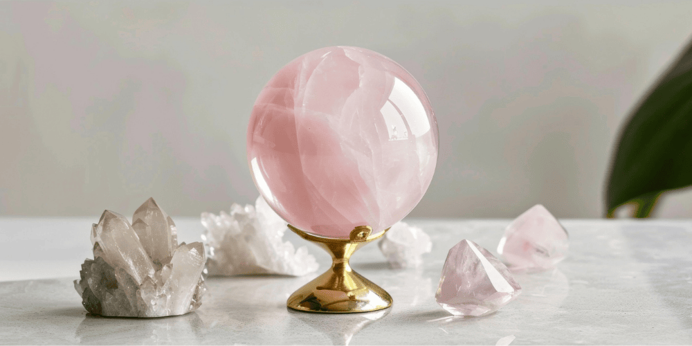 boule de quartz rose