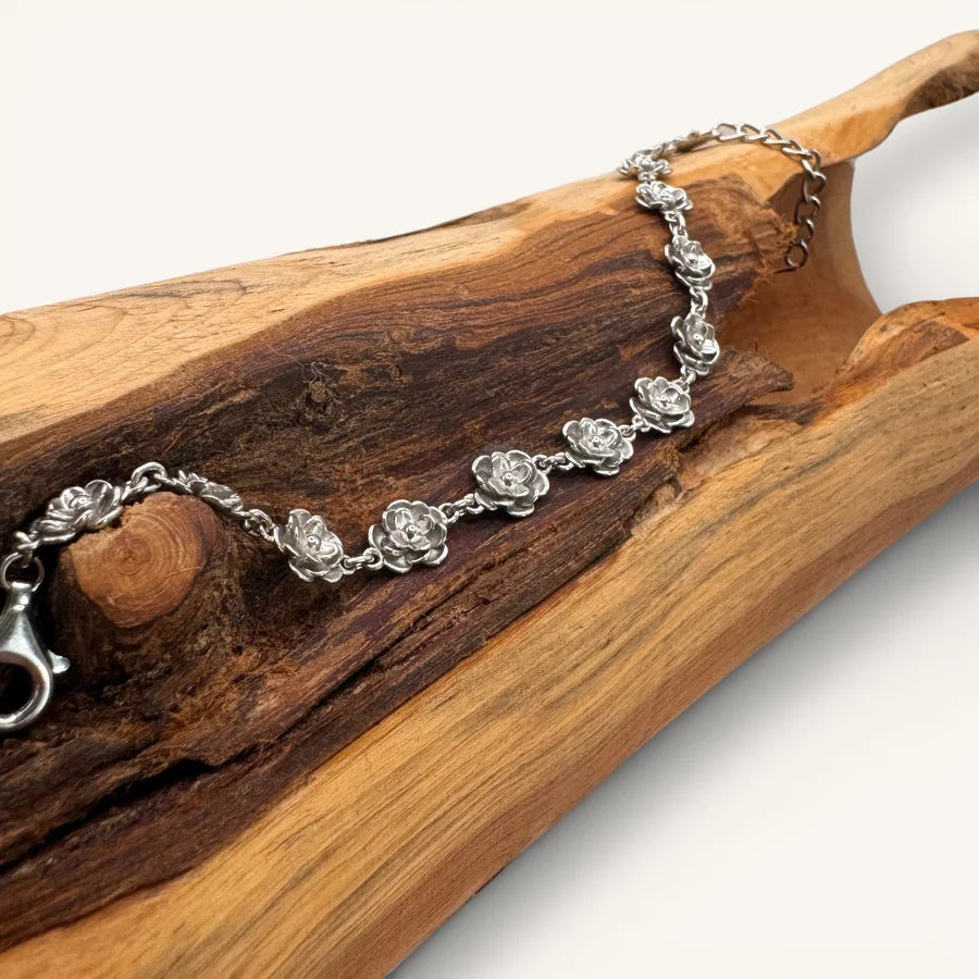 Bracelet en Argent — Caresse du Lotus