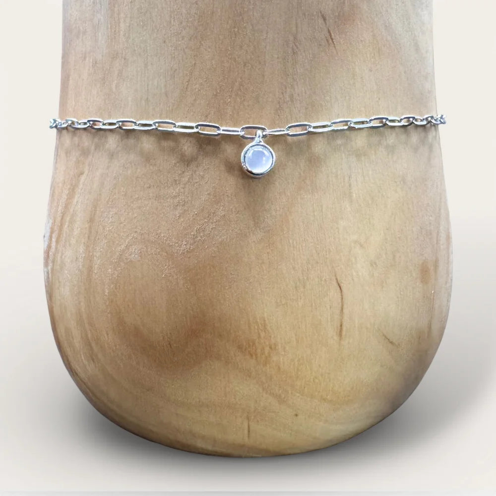 Bracelet Pierre de Lune & Argent 925 – Rosée de Lune