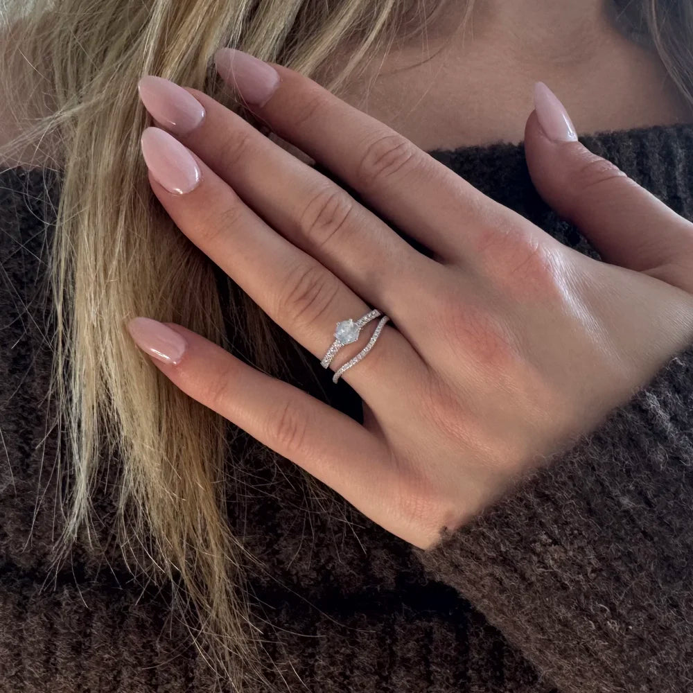 Bague Vague Argent – Modèle Onde