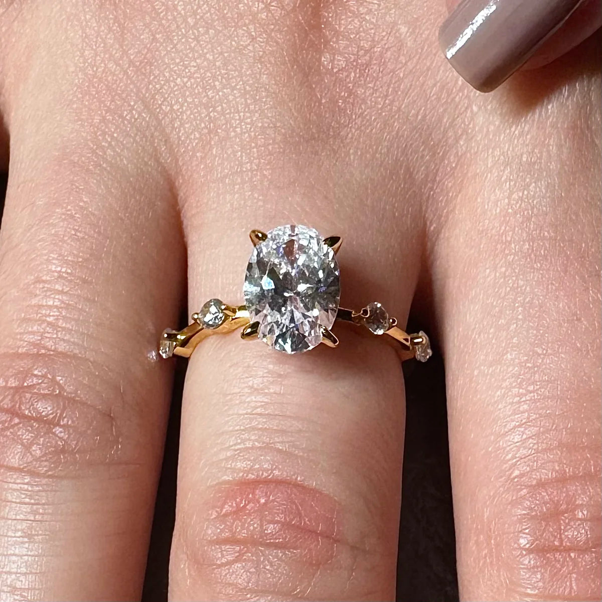 Bague Solitaire Oxyde de Zirconium – Modèle Astrée