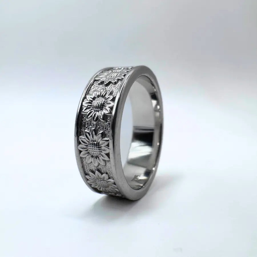 anneau argent femme - Halo Solaire