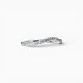 Bague Vague Argent – Modèle Onde, vue principale sur fond blanc
